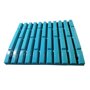 C160 jaw crusher fixed jaw plate made of high manganese chromium steel material with broken teeth plate suitable for crushing medium and high hardness ores