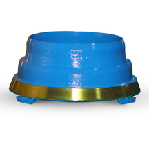 Cone crusher rolling bowl wall fixed cone lining plate made of high manganese chromium steel casting, wear-resistant accessories for ore crusher