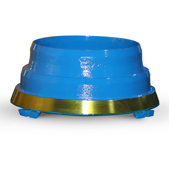 Cone crusher rolling bowl wall fixed cone lining plate made of high manganese chromium steel casting, wear-resistant accessories for ore crusher