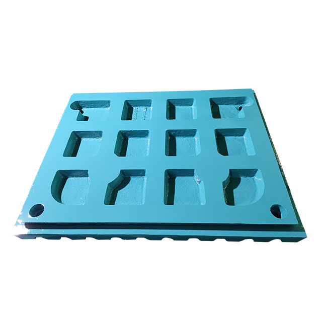 C160 jaw crusher fixed jaw plate made of high manganese chromium steel material with broken teeth plate suitable for crushing medium and high hardness ores