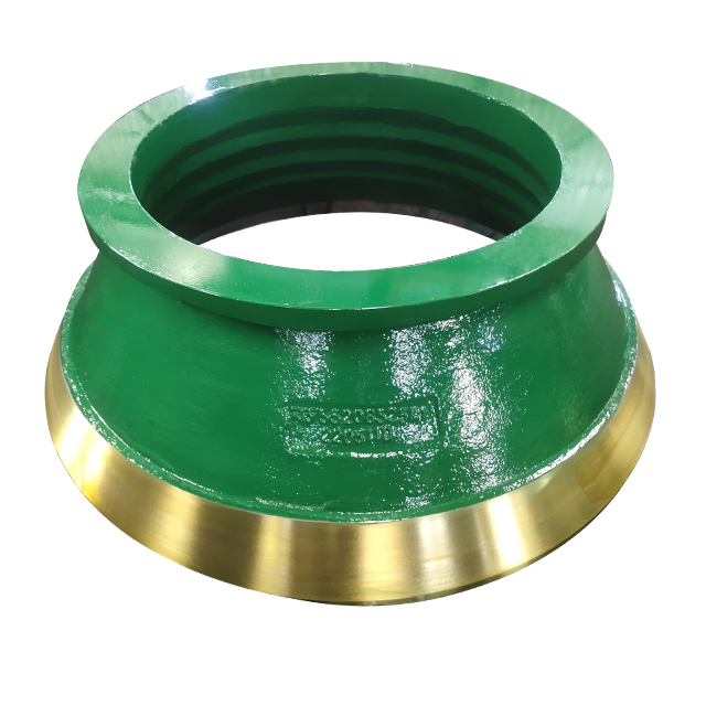 HP400 cone crusher fixed cone liner made of high manganese steel material and wear-resistant accessories for grinding bowl wall ore crusher