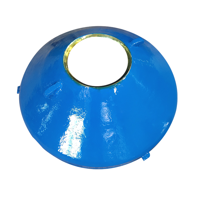 Cone crusher mobile cone lining plate made of high manganese steel material for crushing wall sand and gravel aggregate crusher accessories embedded with cast alloy cone crushing gear plate