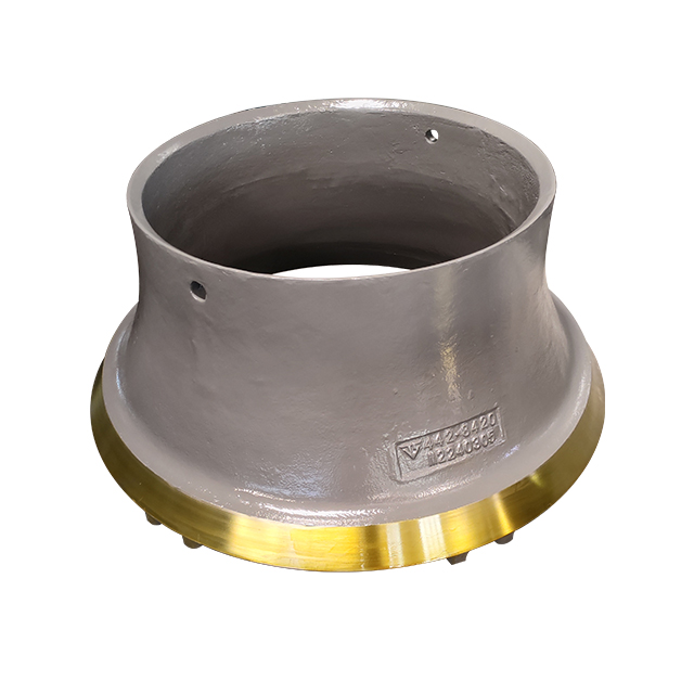 H4800 cone crusher fixed cone lining plate rolling bowl wall ore crusher high manganese steel material wear-resistant accessories