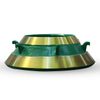Crusher cone lining plate made of high manganese chromium steel material, cone crushing and rolling bowl wall, manufacturer of wear-resistant accessories for mining crushing equipment