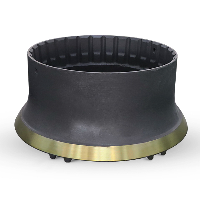 High manganese chromium steel material fixed cone lining plate cone crusher rolling bowl wall cone broken tooth plate ore crusher accessories