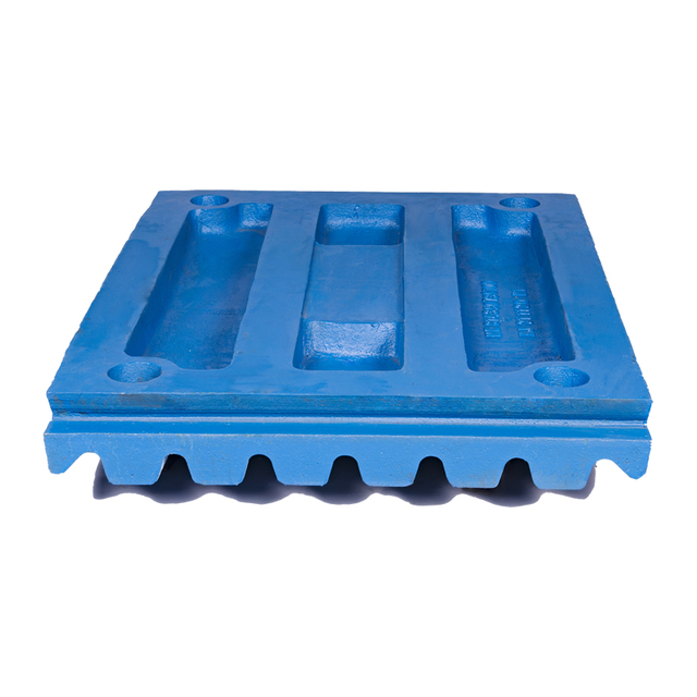 Jaw Crusher Parts C80 Fixed Jaw Plate N11921411 Wear Resistant High Manganese Steel Casting 